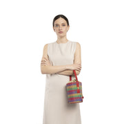 DRAWSTRING BAG LINDA COLORFUL TARTAN