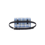 BELT & CLUTCH BAG KAROL BLUE DENIM TARTAN