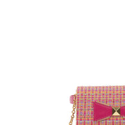 BELT & CLUTCH BAG KAROL PINK VIES COTTON