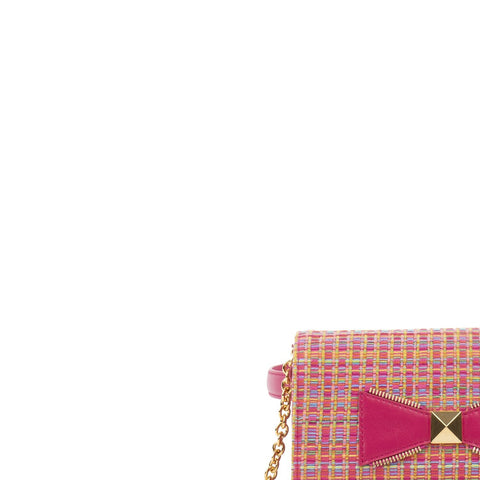 BELT & CLUTCH BAG KAROL PINK VIES COTTON