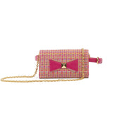 BELT & CLUTCH BAG KAROL PINK VIES COTTON