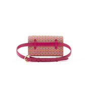 BELT & CLUTCH BAG KAROL PINK VIES COTTON