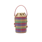 DRAWSTRING BAG LINDA COLORFUL TARTAN