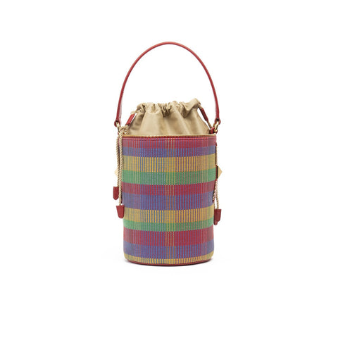 DRAWSTRING BAG LINDA COLORFUL TARTAN