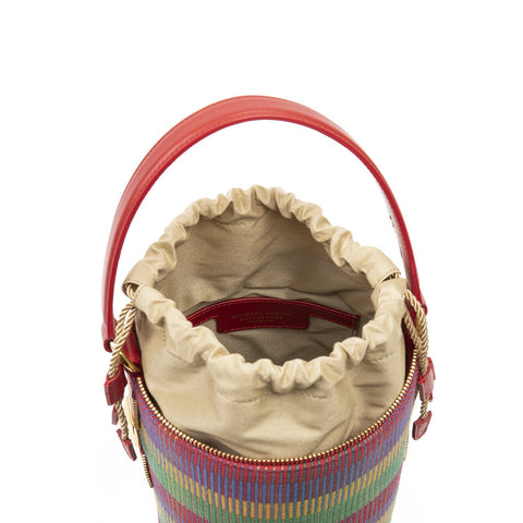 DRAWSTRING BAG LINDA COLORFUL TARTAN