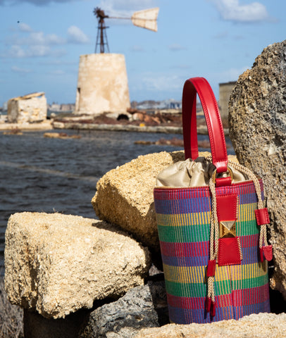 LINDA_BUCKETBAG_TARTANCOLORFUL_VANESSASARONI