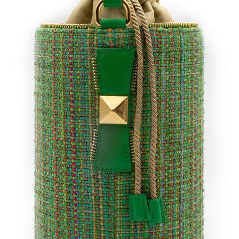 DRAWSTRING BAG LINDA TWEED LIME