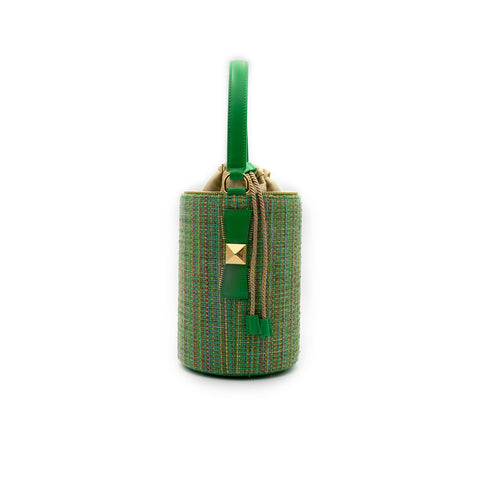 DRAWSTRING BAG LINDA TWEED LIME
